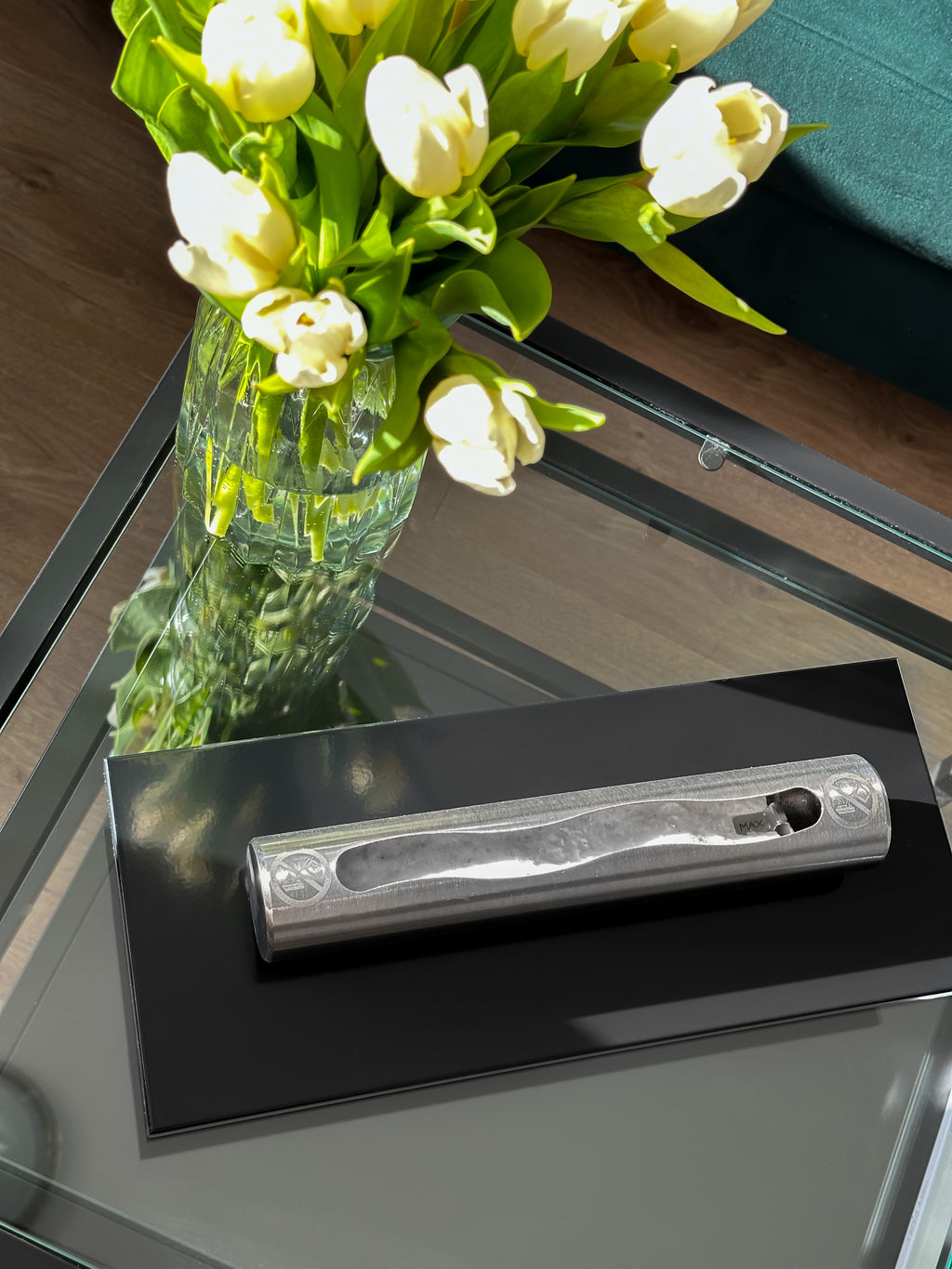 Campo24 Tischkamin Edelstahl Bioethanol – elegantes Tischfeuer Ethanol für Indoor & Outdoor – kompakte Ethanol Feuerstelle für Balkon, Terrasse & Garten – Feuertisch Outdoor Design – 0,5L Edelstahl Brenner