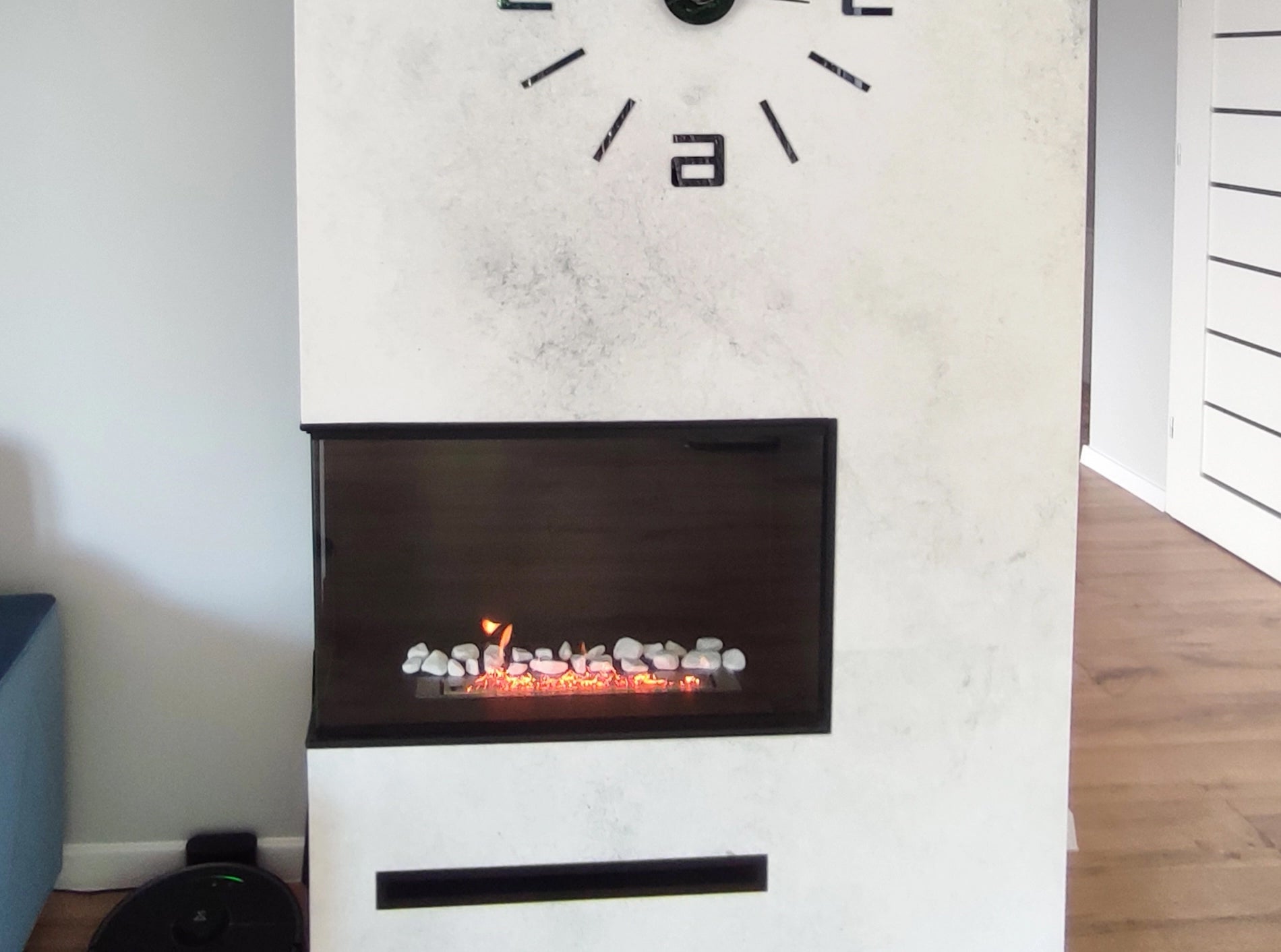 Einbau Eckkamin Links 80x50x30 Ethanolkamin Bioethanol Wandkamin Dekokamin (Kopie)