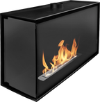 Built-in corner fireplace left 80x50x30 ethanol fireplace bioethanol wall fireplace decorative fireplace (copy)