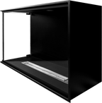 Built-in corner fireplace left 80x50x30 ethanol fireplace bioethanol wall fireplace decorative fireplace (copy)