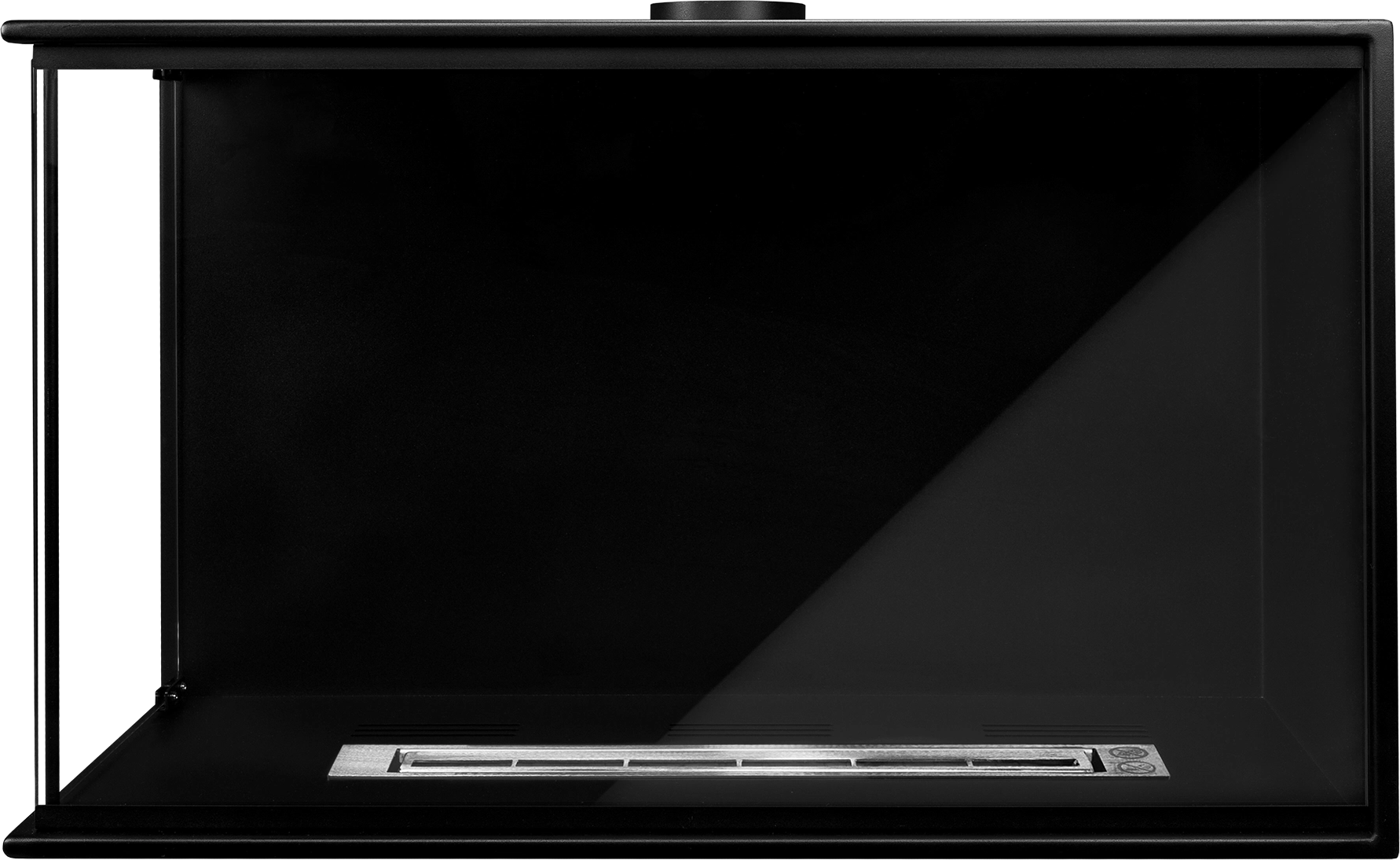 Built-in corner fireplace left 80x50x30 ethanol fireplace bioethanol wall fireplace decorative fireplace (copy)