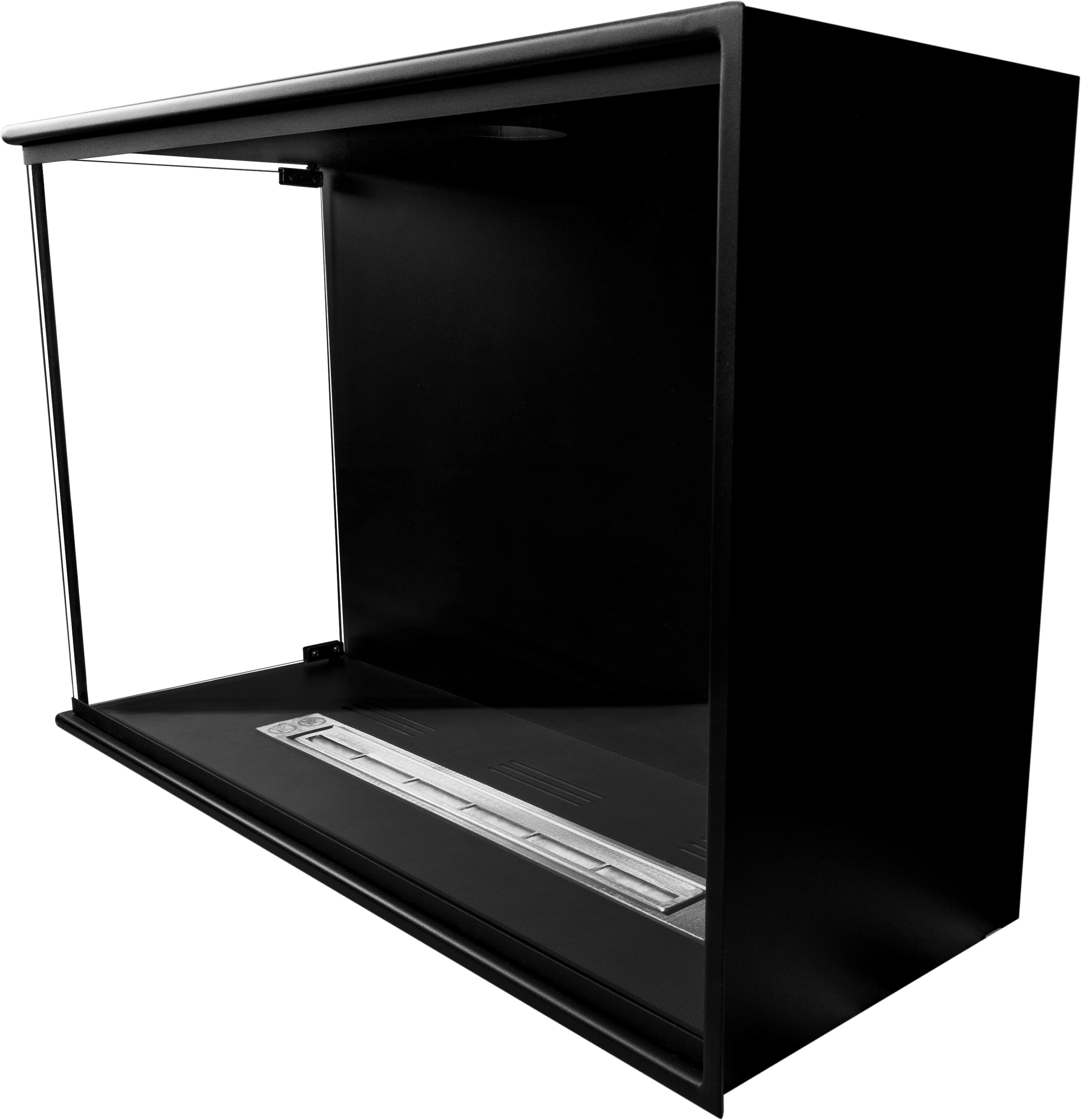 Built-in corner fireplace left 80x50x30 ethanol fireplace bioethanol wall fireplace decorative fireplace (copy)