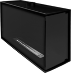 Built-in corner fireplace right 80x50x30 ethanol fireplace bioethanol wall fireplace decorative fireplace