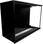 Built-in corner fireplace right 80x50x30 ethanol fireplace bioethanol wall fireplace decorative fireplace