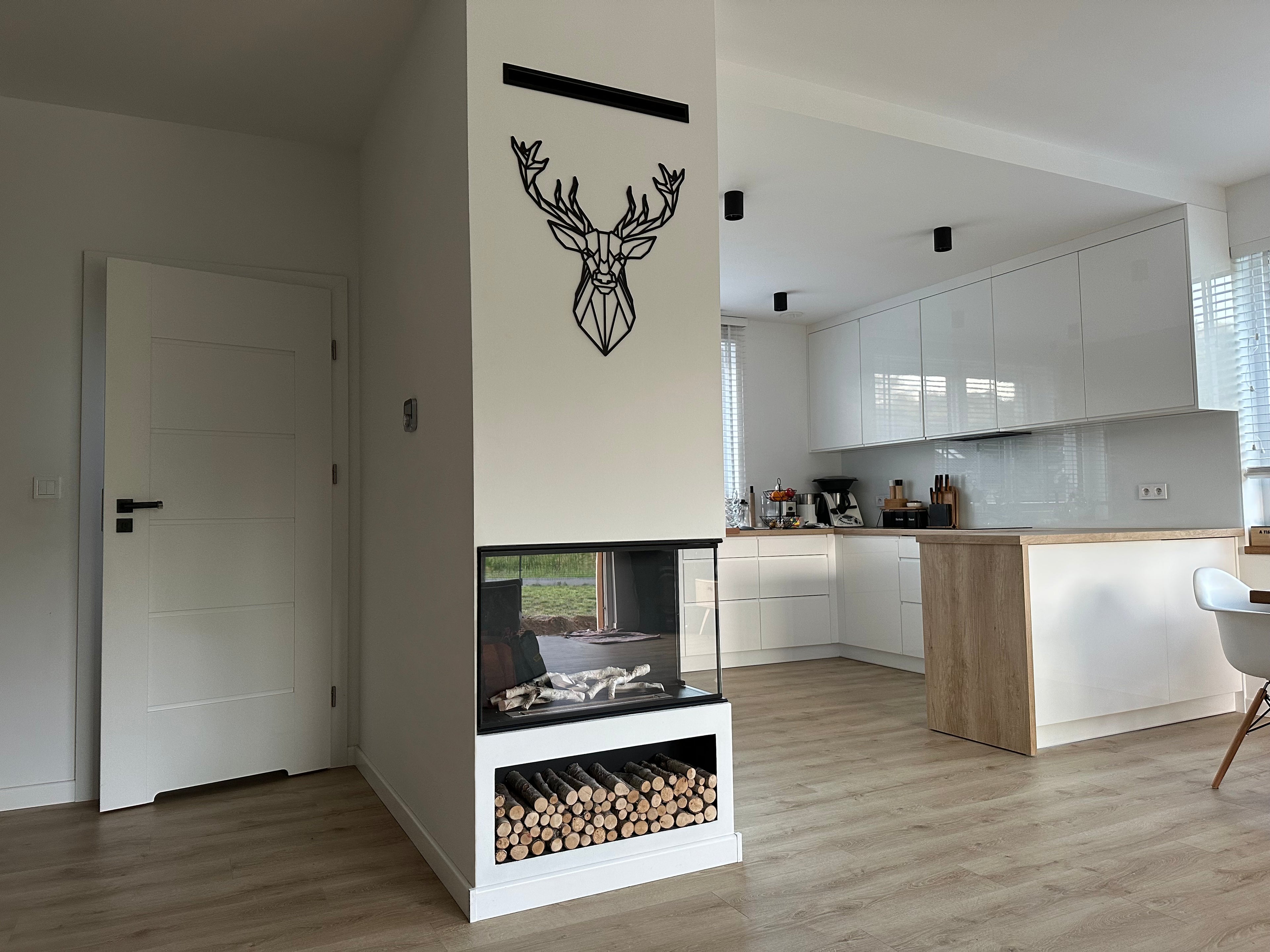 Built-in corner fireplace right 80x50x30 ethanol fireplace bioethanol wall fireplace decorative fireplace