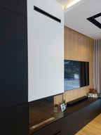 Built-in corner fireplace right 80x50x30 ethanol fireplace bioethanol wall fireplace decorative fireplace