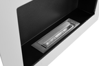 Campo24 - Gel and wall ethanol fireplace, white high gloss, 65cm