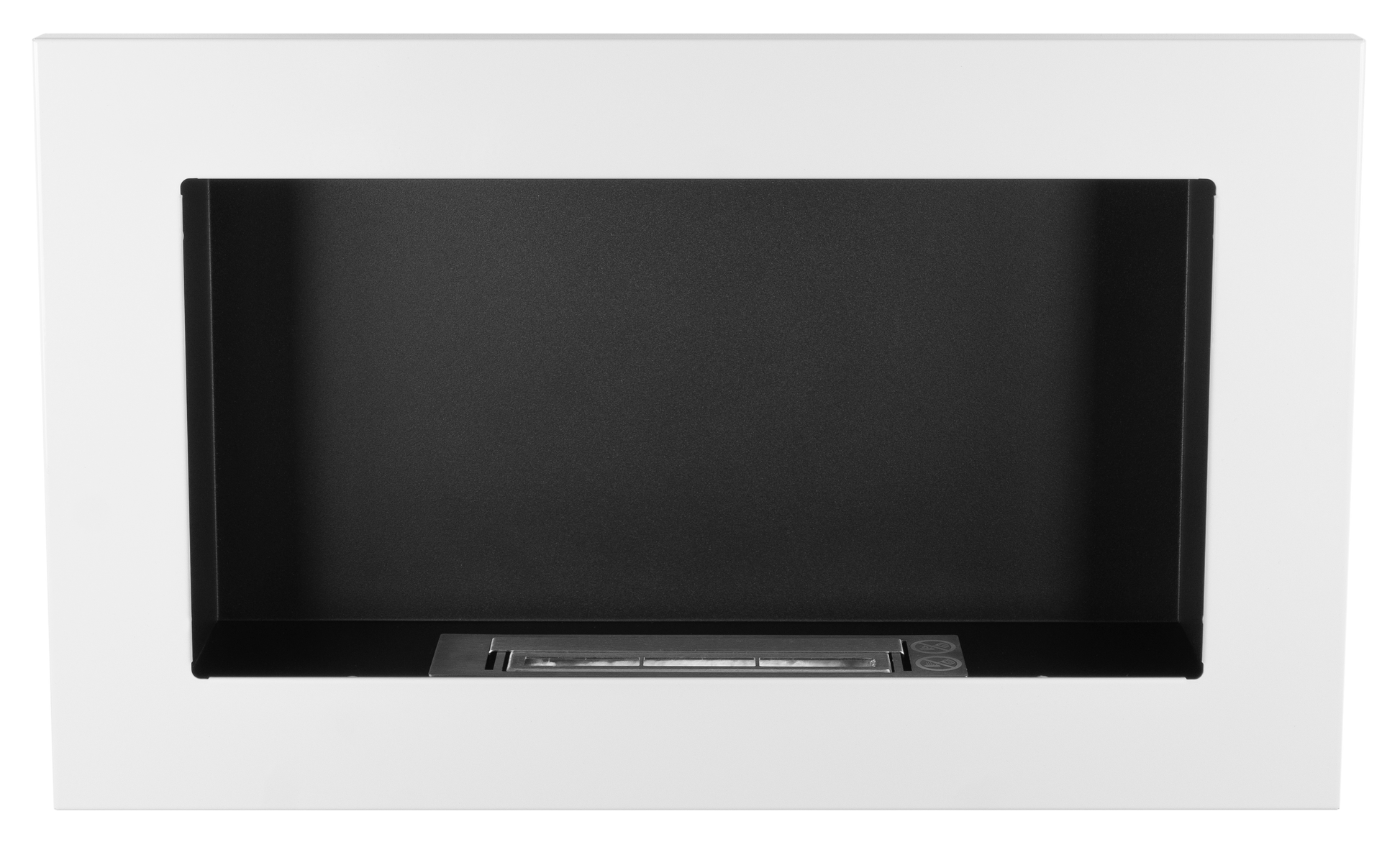 Campo24 - Gel- und Wand - Ethanol - Kamin, Weiß Hochglanz, 65cm