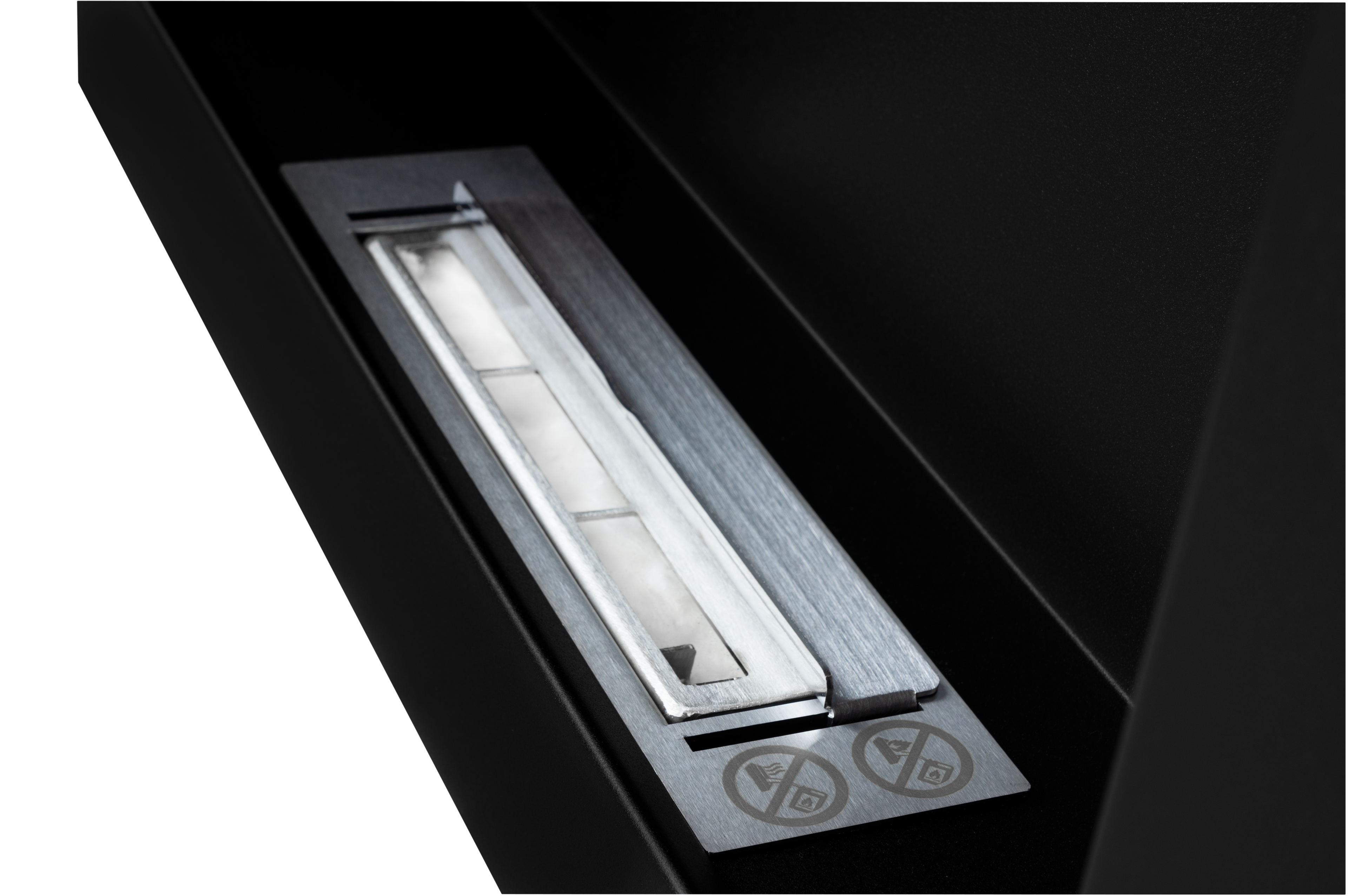 Campo24 - Gel and Wall Ethanol Fireplace + Aromatherapy Bowl, Black 65 cm