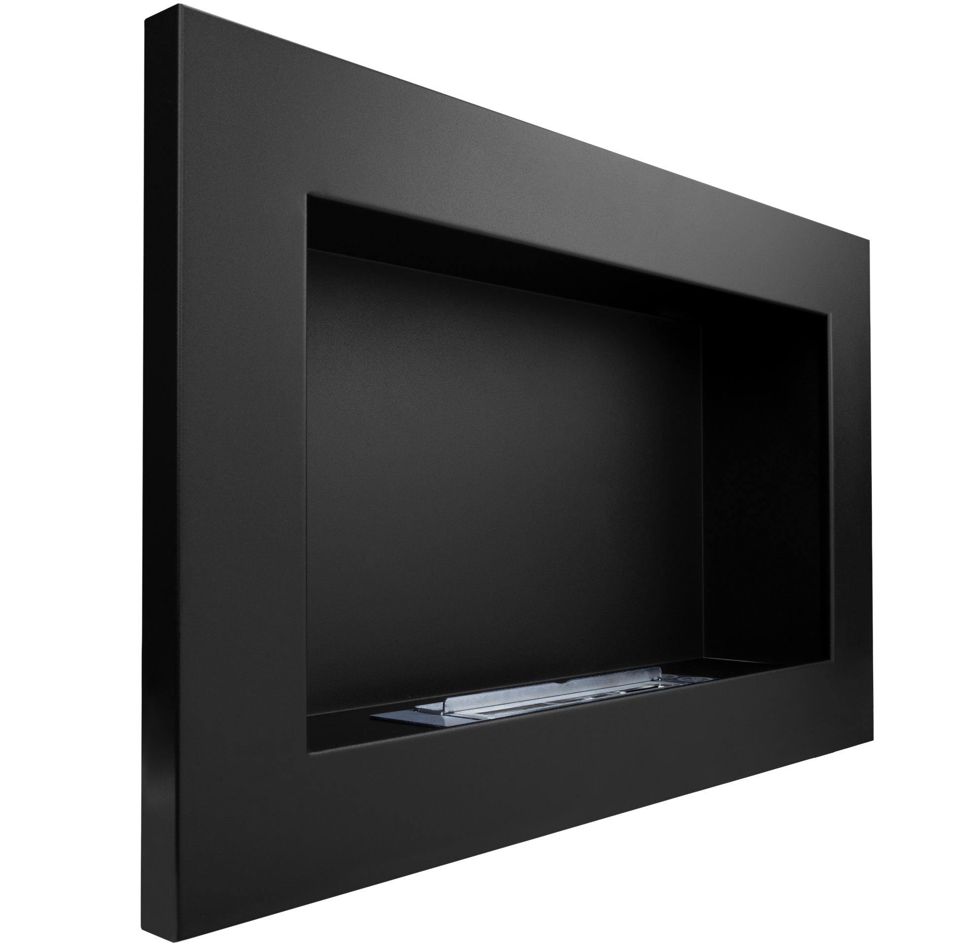 Campo24 - Gel- und Wand - Ethanol - Kamin + Aromatherapieschale, Schwarz 65 cm