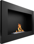Campo24 - Gel and Wall Ethanol Fireplace + Aromatherapy Bowl, Black 65 cm