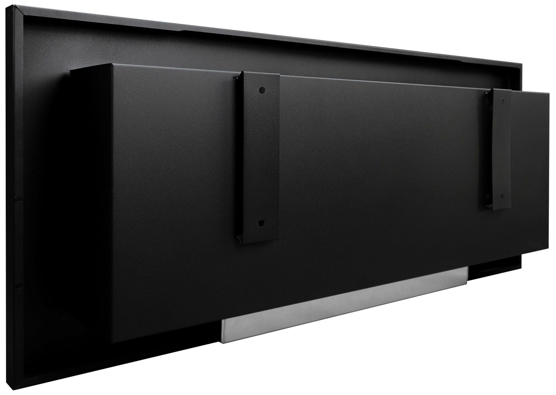 Campo24 - Gel &amp; Wall Ethanol Fireplace with Safety Glass - Gel Fireplace Ethanol Fireplace - Black - 90cm