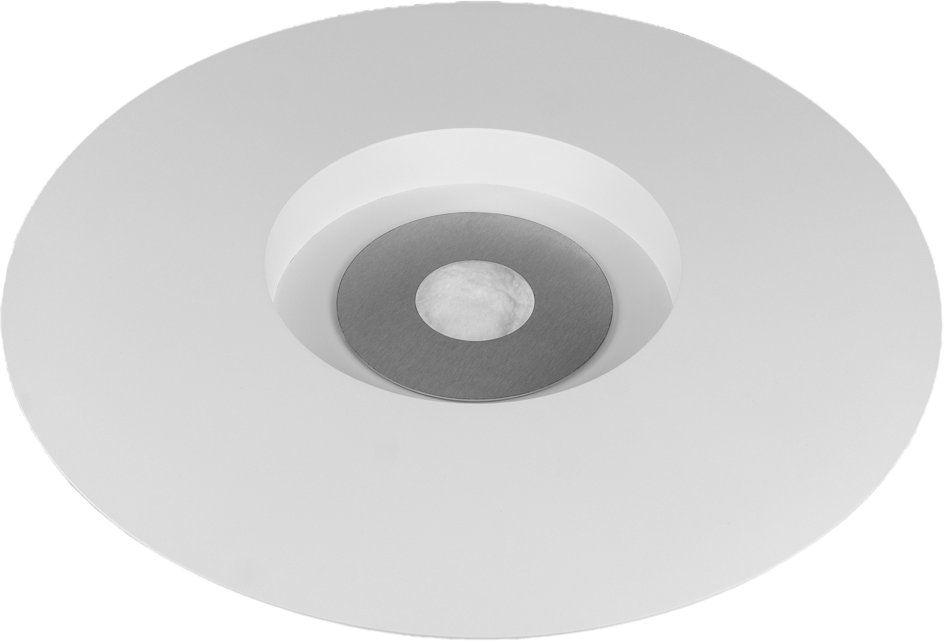 Campo24 fire bowl round white - 60x15cm - garden fire bowl / outdoor fire bowl / fire bowl for terrace / modern design fire bowl