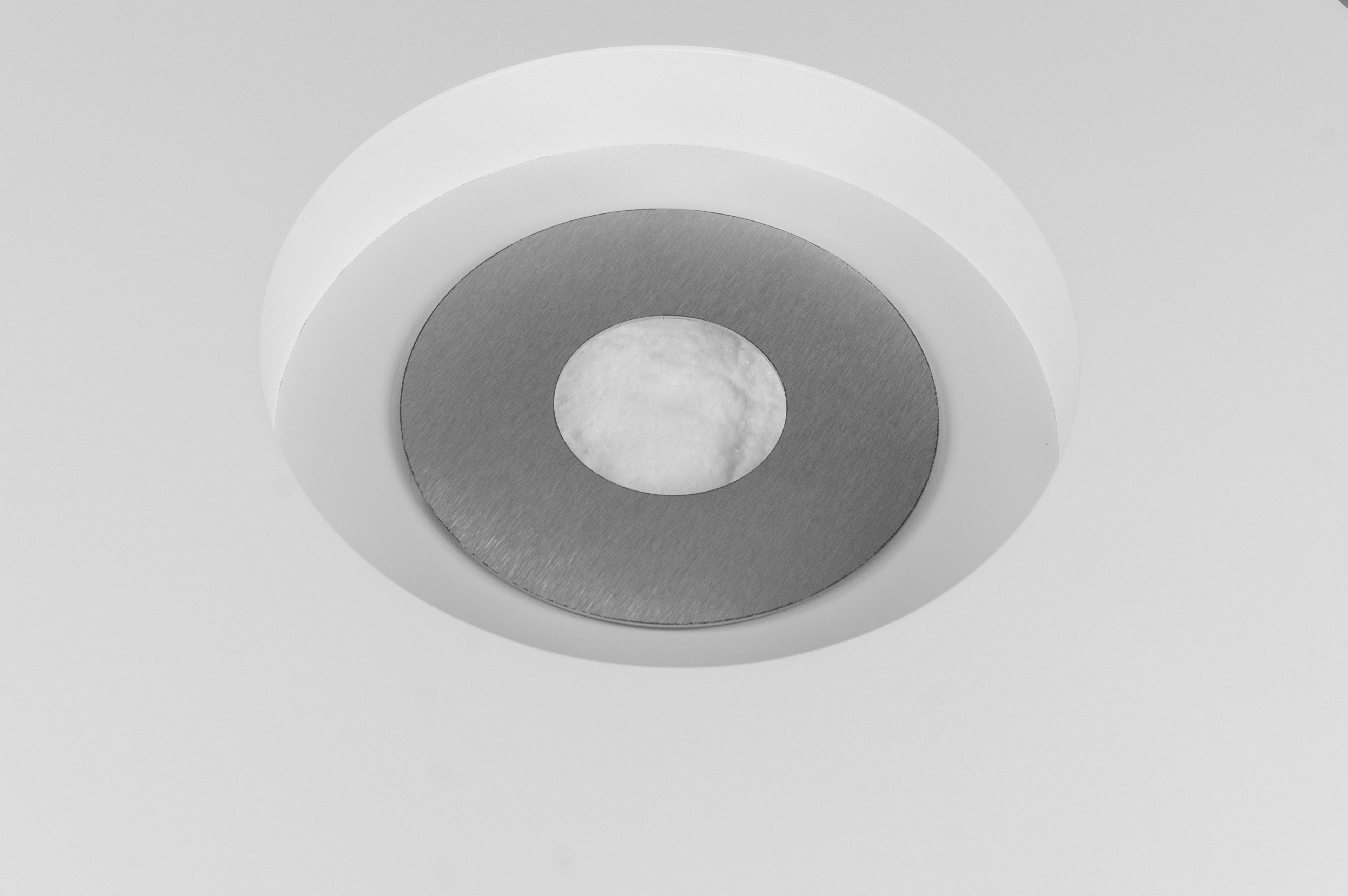 Campo24 fire bowl round white - 60x15cm - garden fire bowl / outdoor fire bowl / fire bowl for terrace / modern design fire bowl