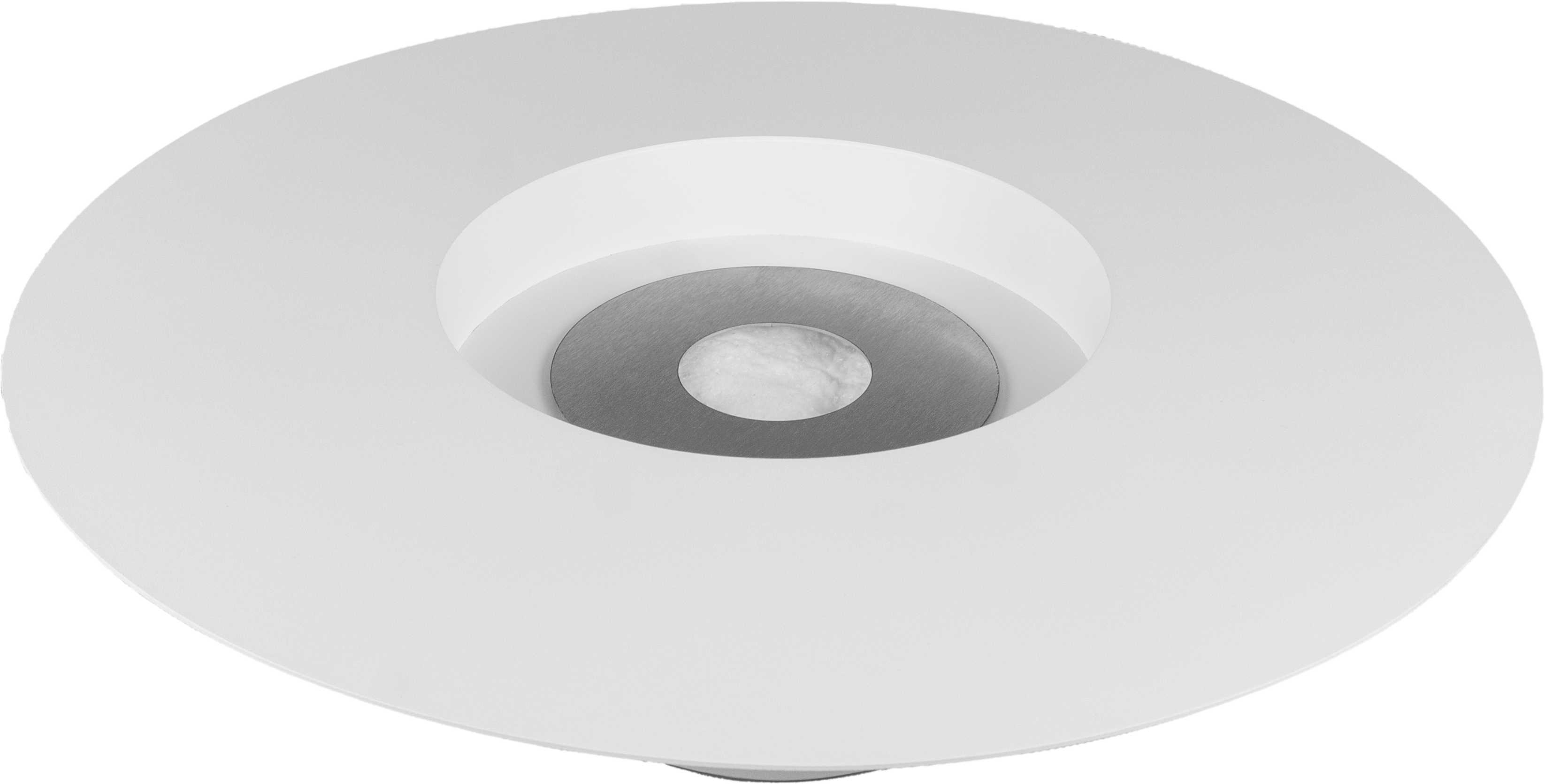 Campo24 fire bowl round white - 60x15cm - garden fire bowl / outdoor fire bowl / fire bowl for terrace / modern design fire bowl