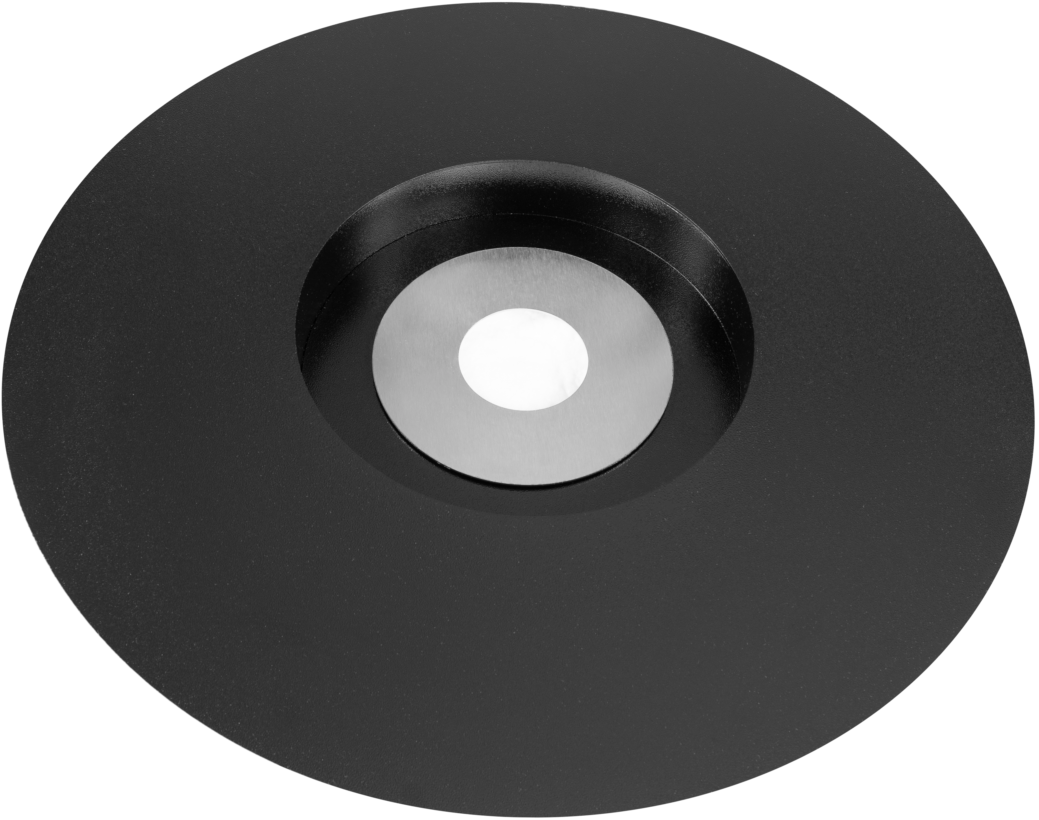 Campo24 - Fire bowl round black - 60x15cm - Garden fire bowl / Outdoor fire bowl / Fire bowl for terrace / Modern design fire bowl