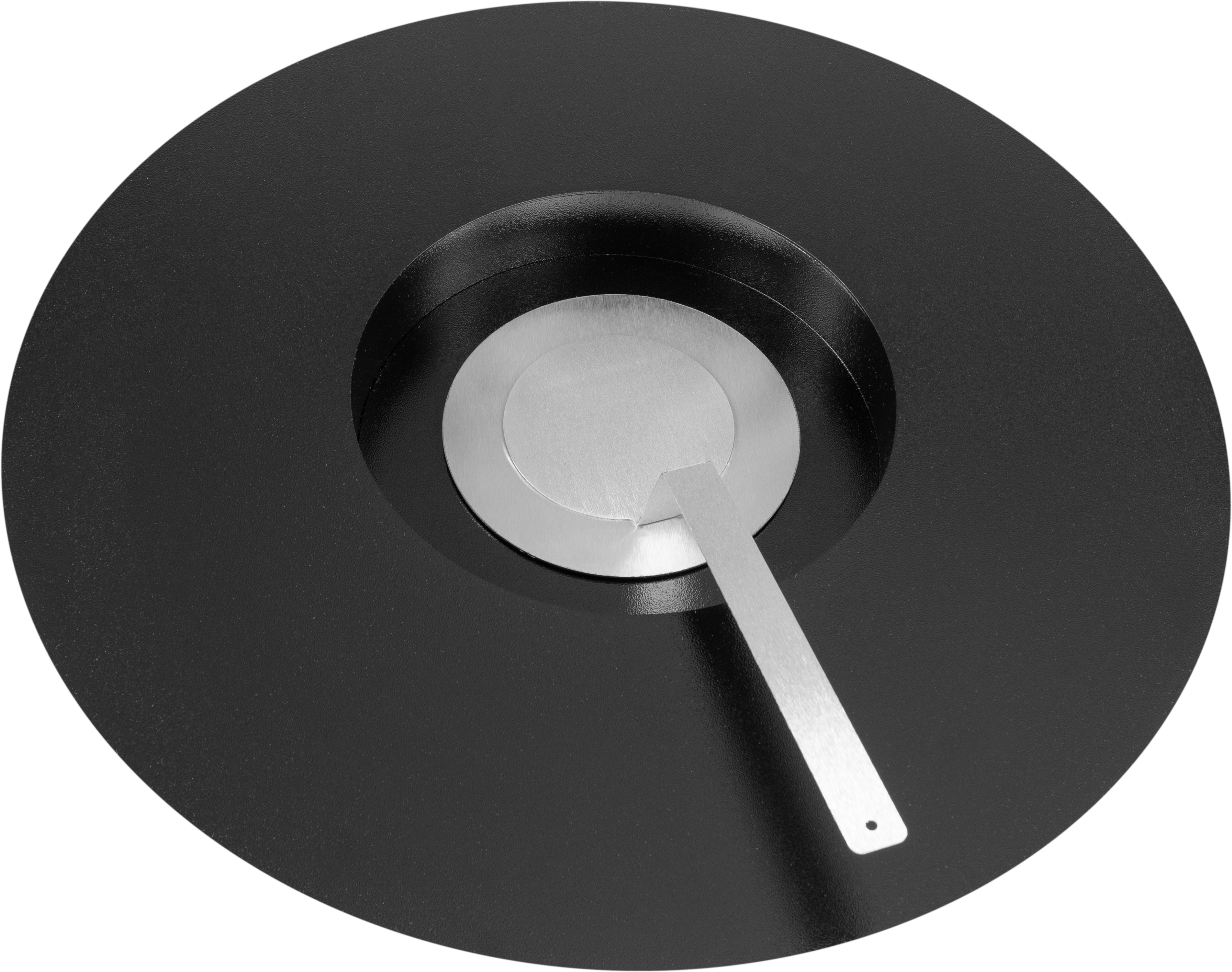 Campo24 - Fire bowl round black - 60x15cm - Garden fire bowl / Outdoor fire bowl / Fire bowl for terrace / Modern design fire bowl