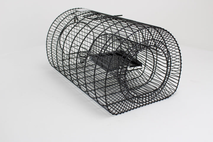 Campo24 Rattenfalle Kastenfalle Lebendfalle Drahtkasten–40x24x21cm, sicherer Einlauf