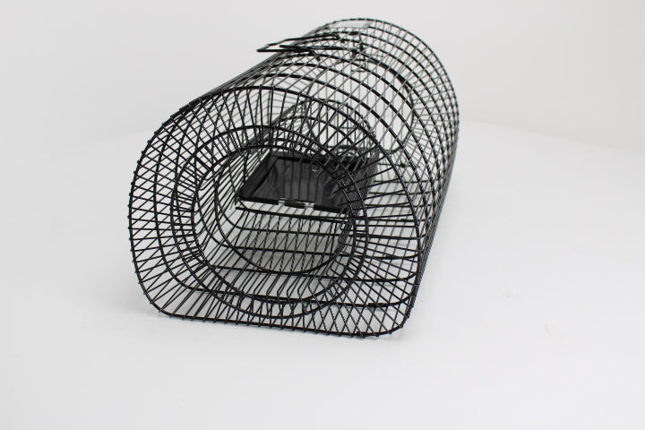 Campo24 Rattenfalle Kastenfalle Lebendfalle Drahtkasten–40x24x21cm, sicherer Einlauf