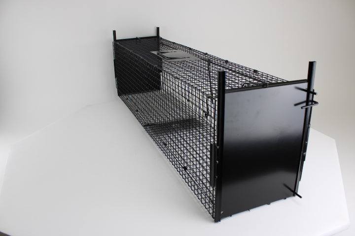 Campo24 Siebenschläfer Falle Kastenfalle Lebendfalle Drahtkaste-100x25x28cm, doppelter Einlauf