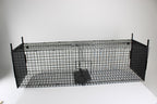 Campo24 Marderfalle Kastenfalle Lebendfalle Drahtkaste-120x30x34cm, dopp.Einlauf