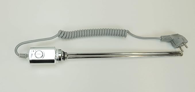 Campo24 Elektro Heizstab 600W / 1200W mit Thermostat & Frostschutz für Heizkörper