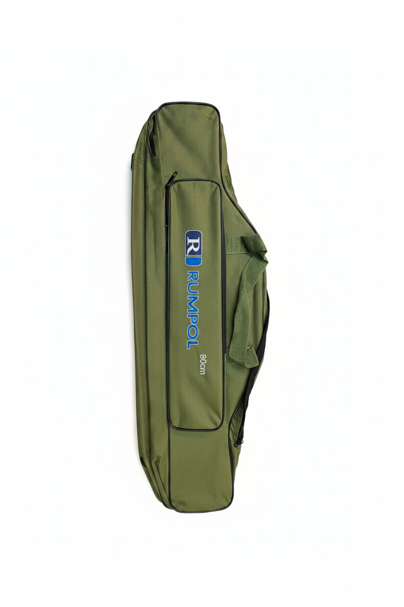 Angeltasche 80cm Rutentasche stabil 2 Fächer + Frontfach mit Gurt