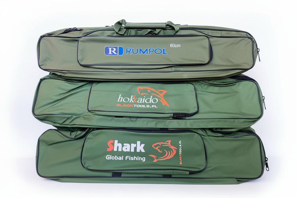 Angeltasche 80cm Rutentasche stabil 2 Fächer + Frontfach mit Gurt