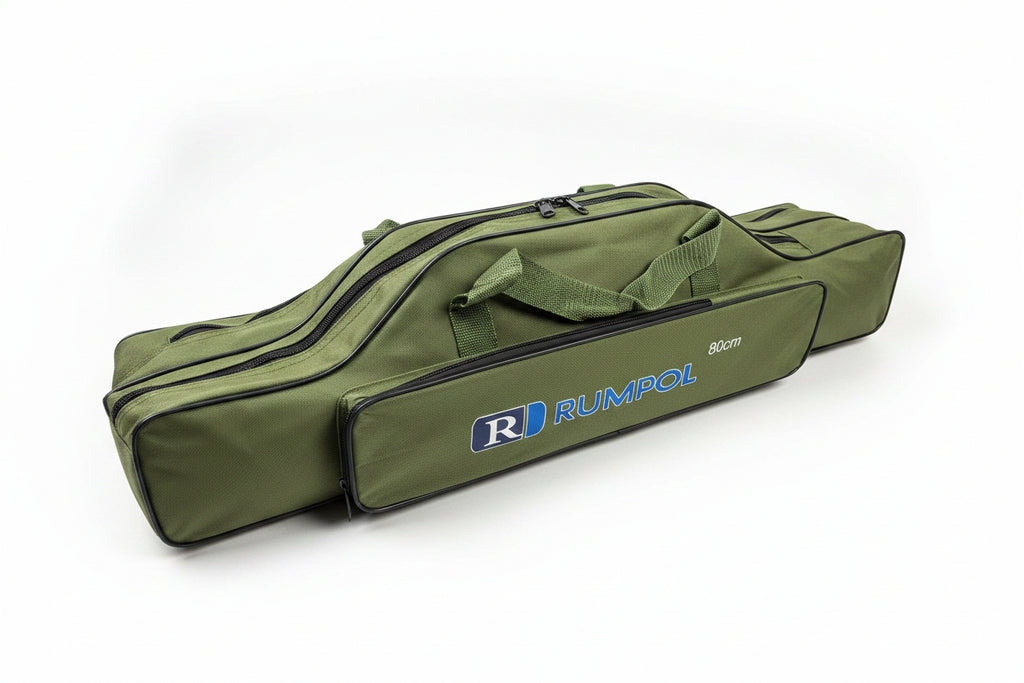 Angeltasche 80cm Rutentasche stabil 2 Fächer + Frontfach mit Gurt