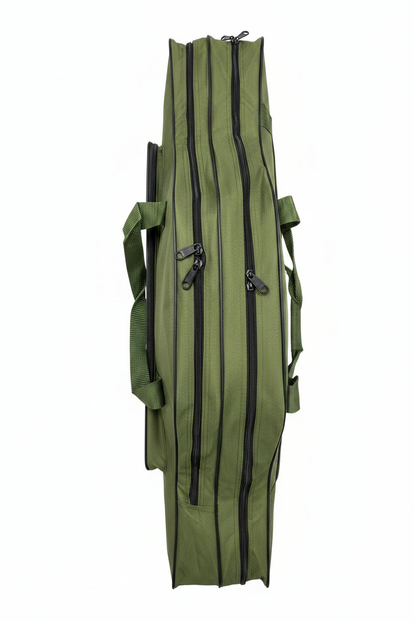 Angeltasche 80cm Rutentasche stabil 2 Fächer + Frontfach mit Gurt