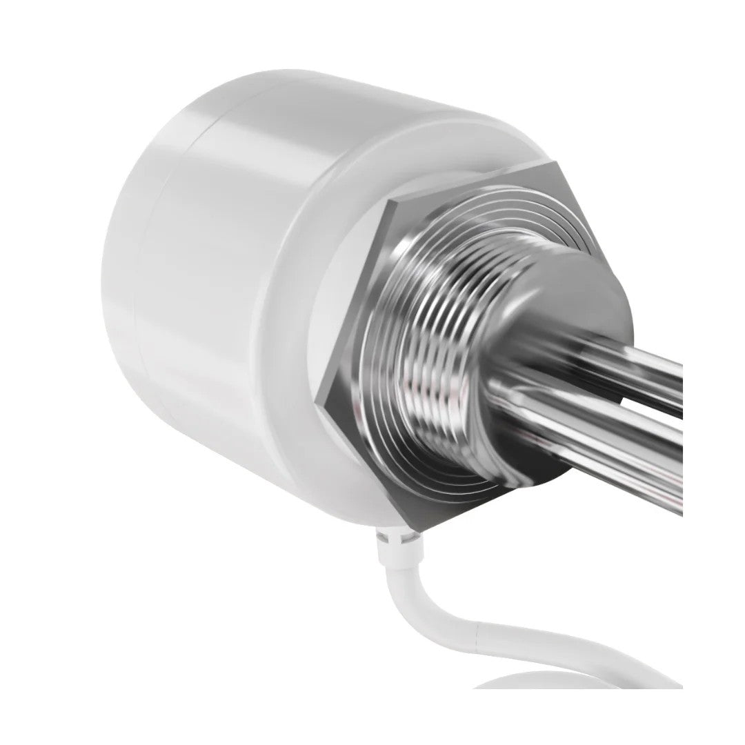 Campo24 Elektro-Heizstab 1500-3000W – Heizpatrone für Boiler, Warmwasserspeicher & Pufferspeicher, Temperaturregelung 25-70°C, IP44, Kupfer-Heizelement, Elektronischer Thermostat