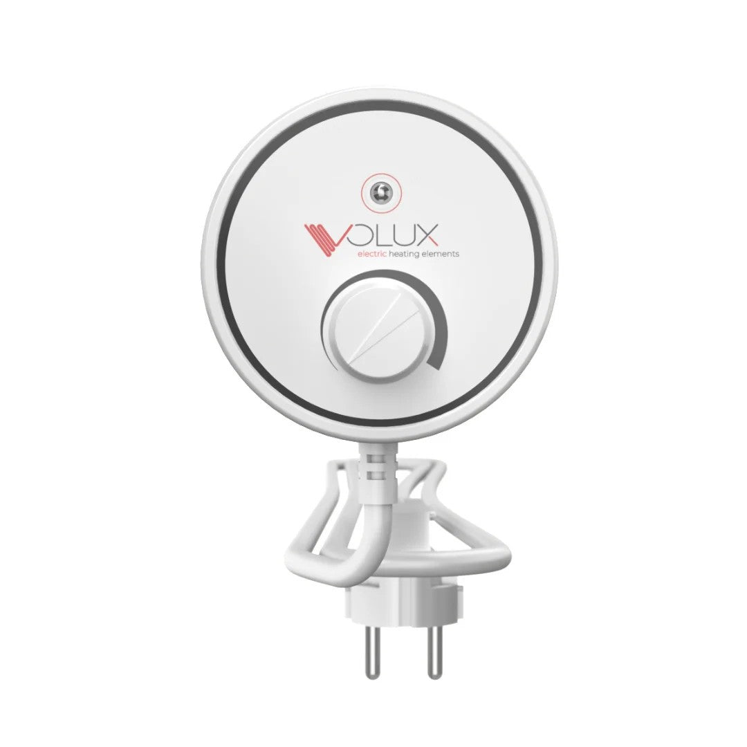 Campo24 Elektro-Heizstab 1500-3000W – Heizpatrone für Boiler, Warmwasserspeicher & Pufferspeicher, Temperaturregelung 25-70°C, IP44, Kupfer-Heizelement, Elektronischer Thermostat