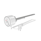 Campo24 Elektro-Heizstab 1500-3000W – Heizpatrone für Boiler, Warmwasserspeicher & Pufferspeicher, Temperaturregelung 25-70°C, IP44, Kupfer-Heizelement, Elektronischer Thermostat