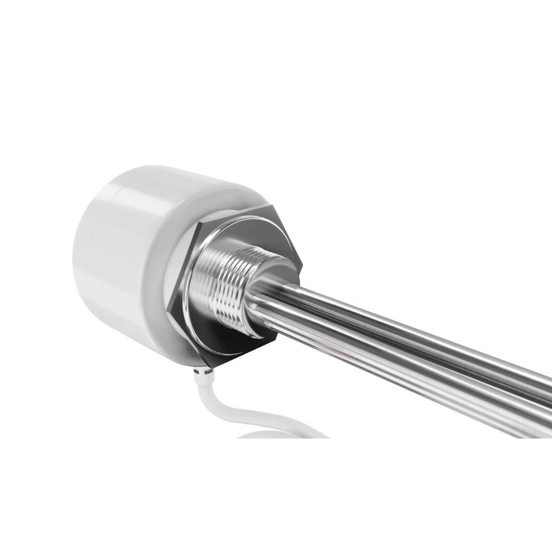 Campo24 Elektro-Heizstab 1500-3000W – Heizpatrone für Boiler, Warmwasserspeicher & Pufferspeicher, Temperaturregelung 25-70°C, IP44, Kupfer-Heizelement, Elektronischer Thermostat