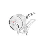 Campo24 Elektro-Heizstab 1500-3000W – Heizpatrone für Boiler, Warmwasserspeicher & Pufferspeicher, Temperaturregelung 25-70°C, IP44, Kupfer-Heizelement, Elektronischer Thermostat