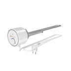 Campo24 Elektro-Heizstab 1500-3000W – Heizpatrone für Boiler, Warmwasserspeicher & Pufferspeicher, Temperaturregelung 25-70°C, IP44, Kupfer-Heizelement, Elektronischer Thermostat