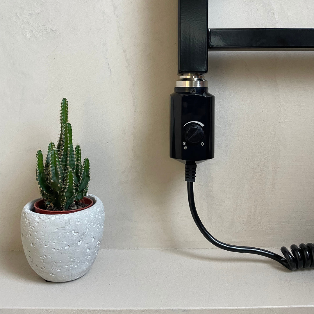 Campo24 Elektro Heizstab 600W / 1200W mit Thermostat & Frostschutz für Heizkörper