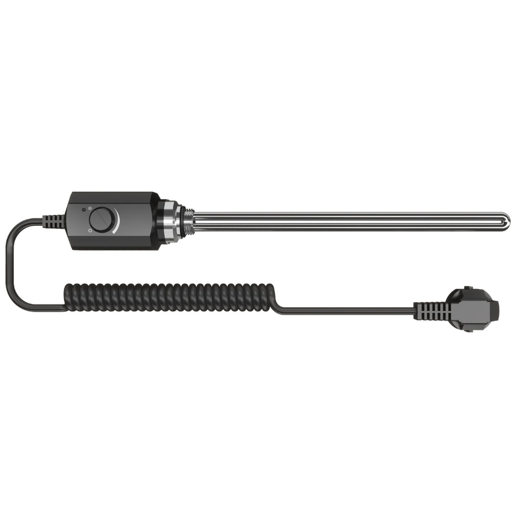 Campo24 Elektro Heizstab 600W / 1200W mit Thermostat & Frostschutz für Heizkörper