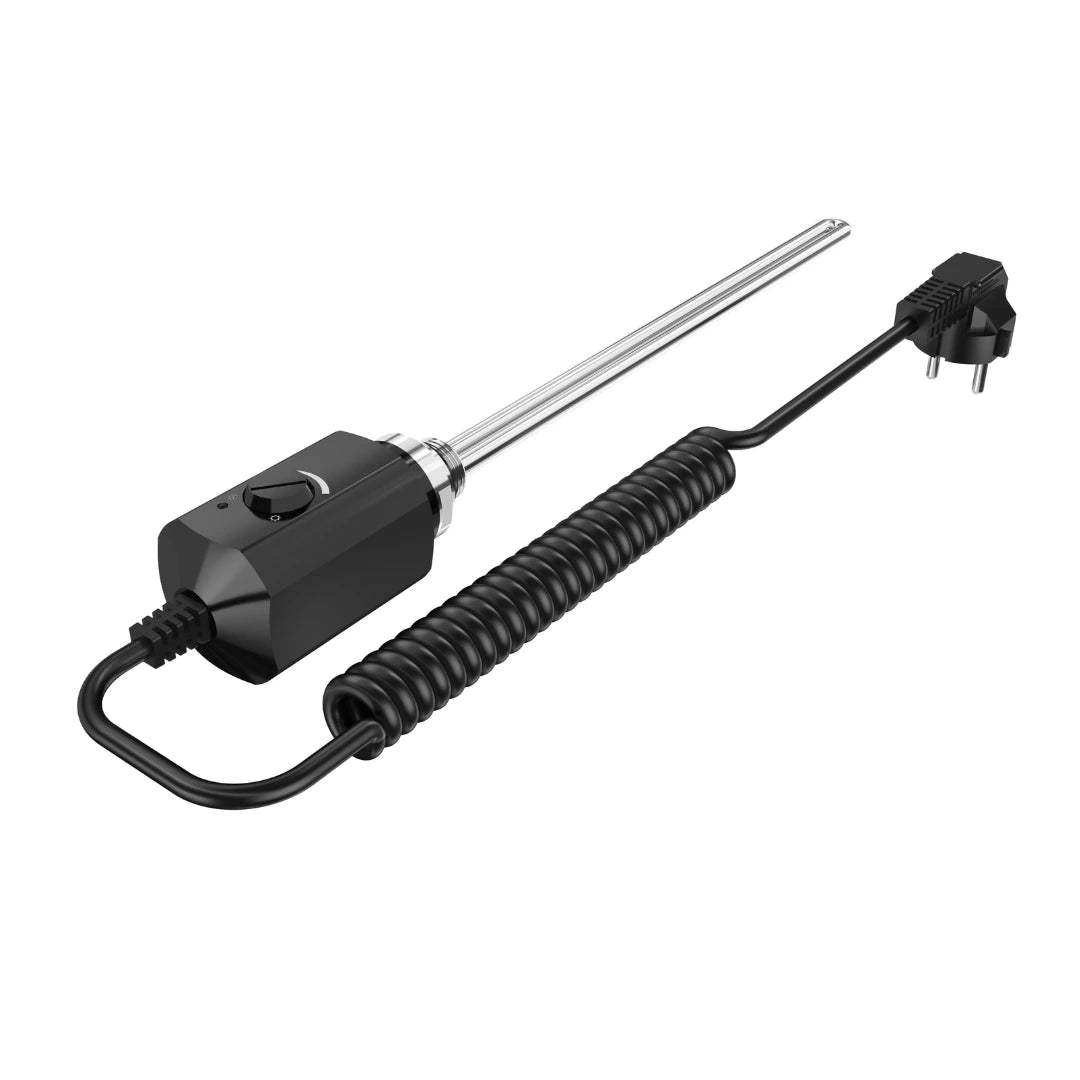 Campo24 Elektro Heizstab 600W / 1200W mit Thermostat & Frostschutz für Heizkörper