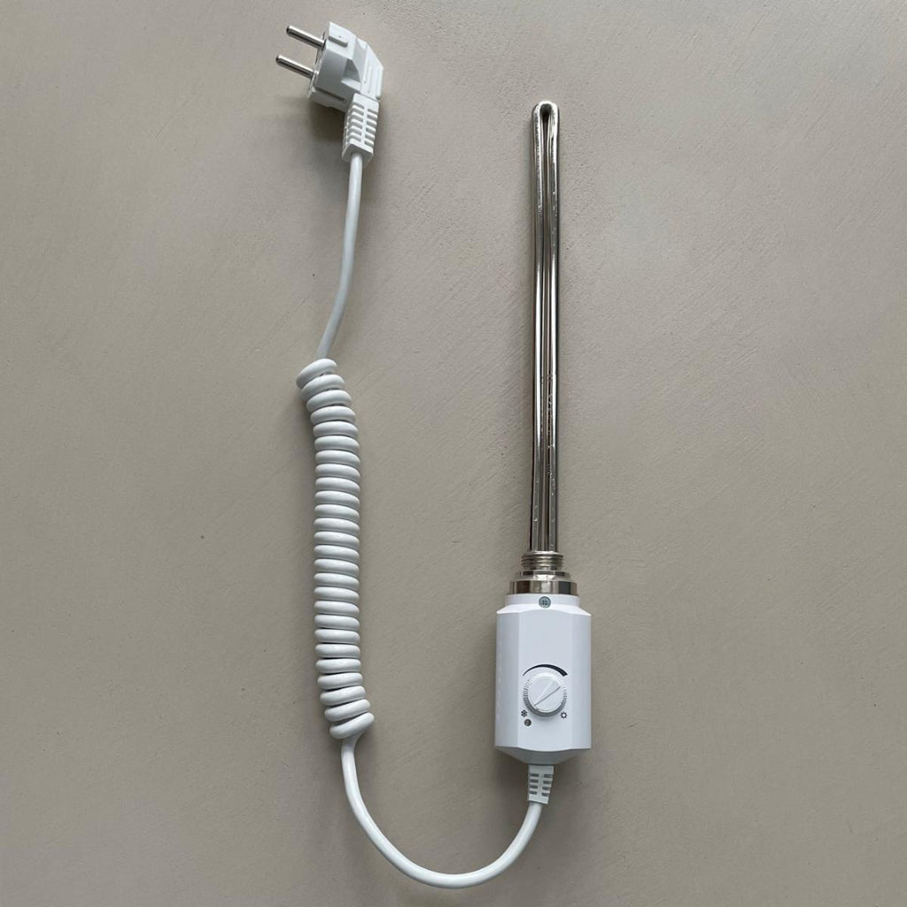 Campo24 Elektro Heizstab 600W / 1200W mit Thermostat & Frostschutz für Heizkörper