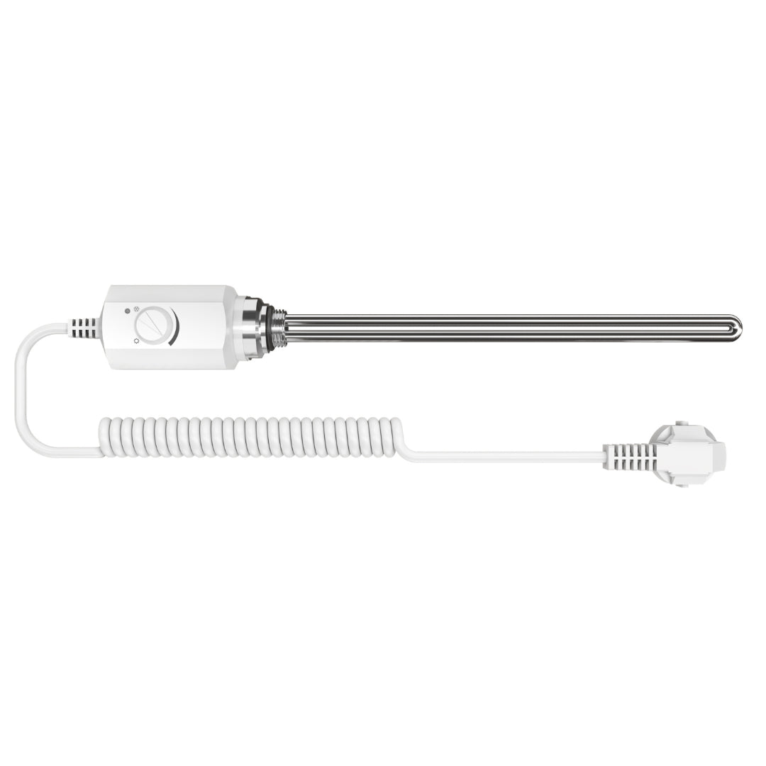 Campo24 Elektro Heizstab 600W / 1200W mit Thermostat & Frostschutz für Heizkörper