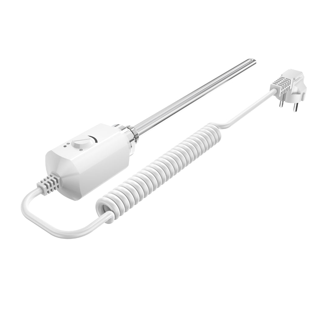 Campo24 Elektro Heizstab 600W / 1200W mit Thermostat & Frostschutz für Heizkörper