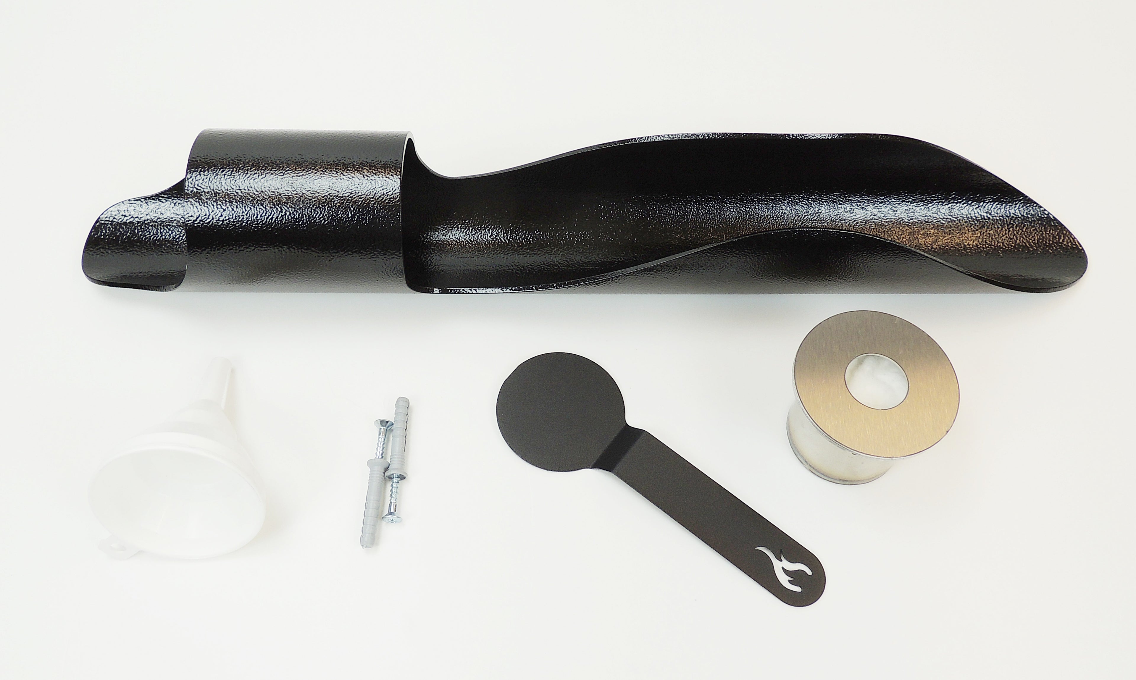 Campo24 - Column fire 60 cm ethanol fireplace **Black** gel fireplace ethanol fireplace wall