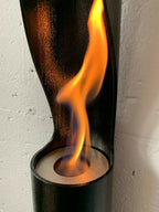Campo24 - Column fire 60 cm ethanol fireplace **Black** gel fireplace ethanol fireplace wall