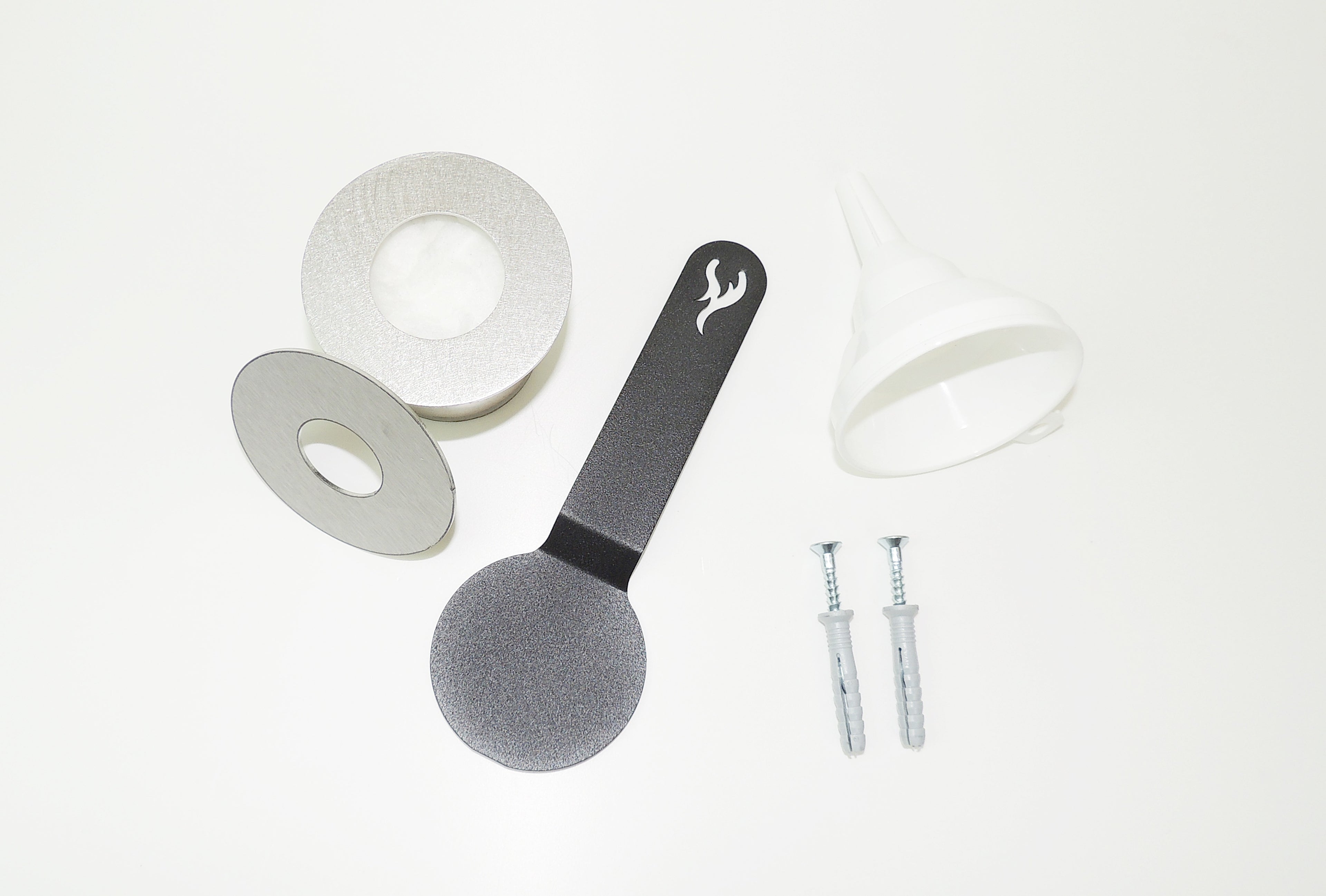 Campo24 - Column fire 60 cm ethanol fireplace **Black** gel fireplace ethanol fireplace wall