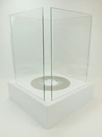 Campo24 - Garden fire white 40x40x52 cm ethanol fireplace garden fireplace ethanol fireplace *